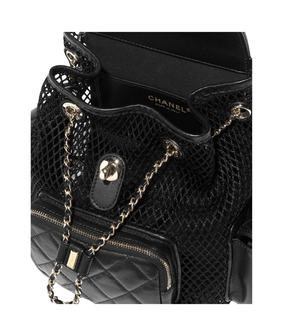 CHANEL Черный кожаный рюкзак, фото 5