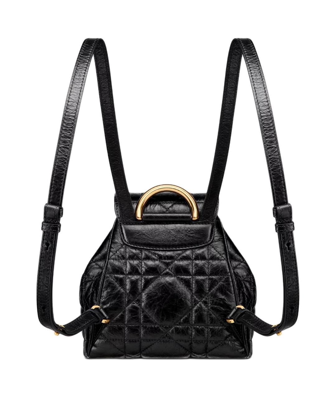 CHRISTIAN DIOR Черный кожаный рюкзак, фото 3