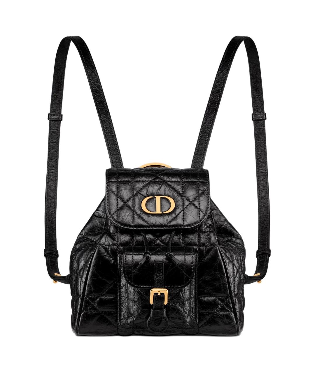 CHRISTIAN DIOR Черный кожаный рюкзак, фото 1