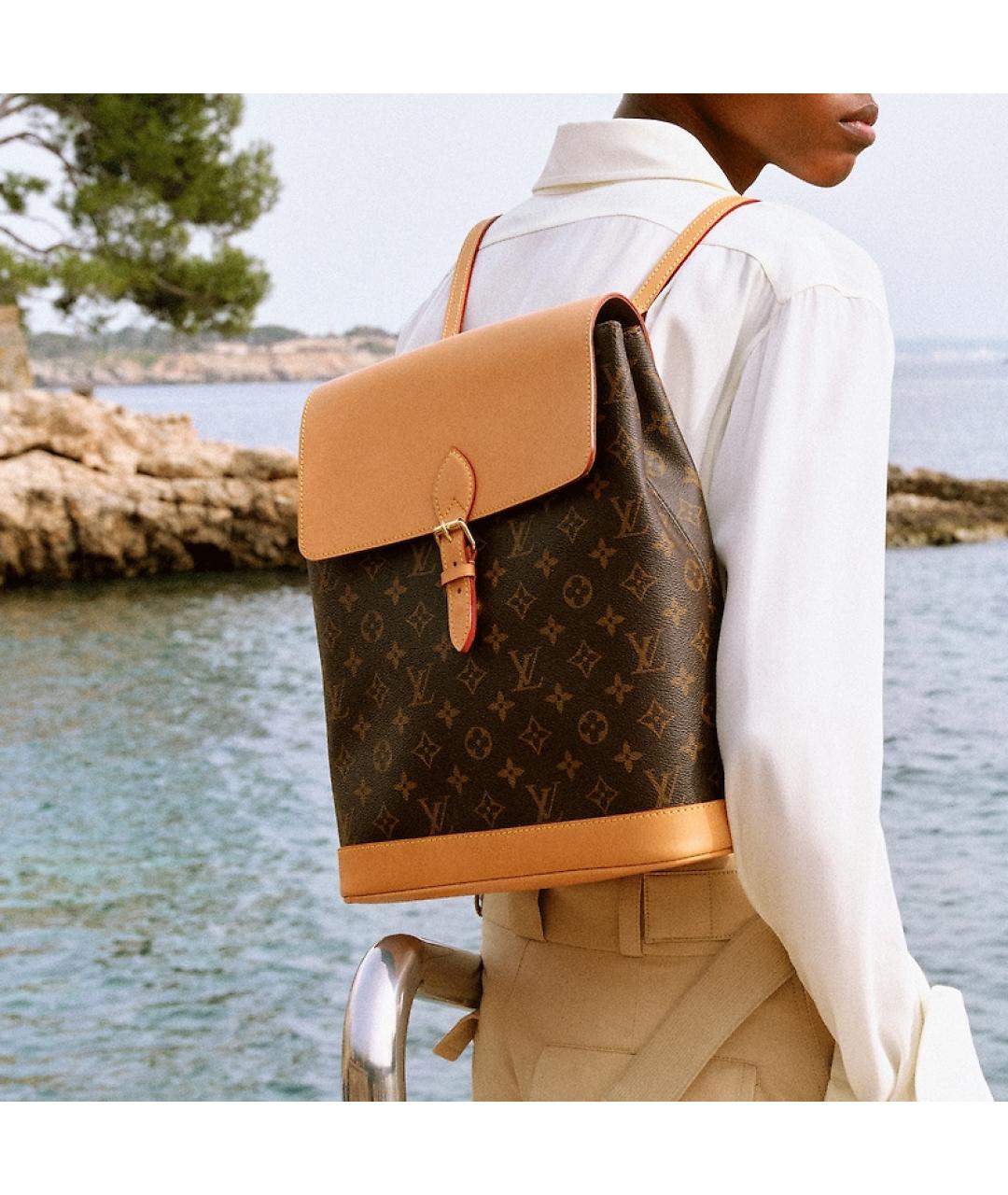 LOUIS VUITTON Коричневый рюкзак, фото 6