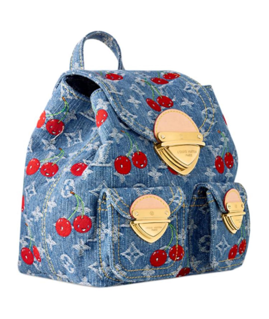 LOUIS VUITTON Синий рюкзак, фото 2