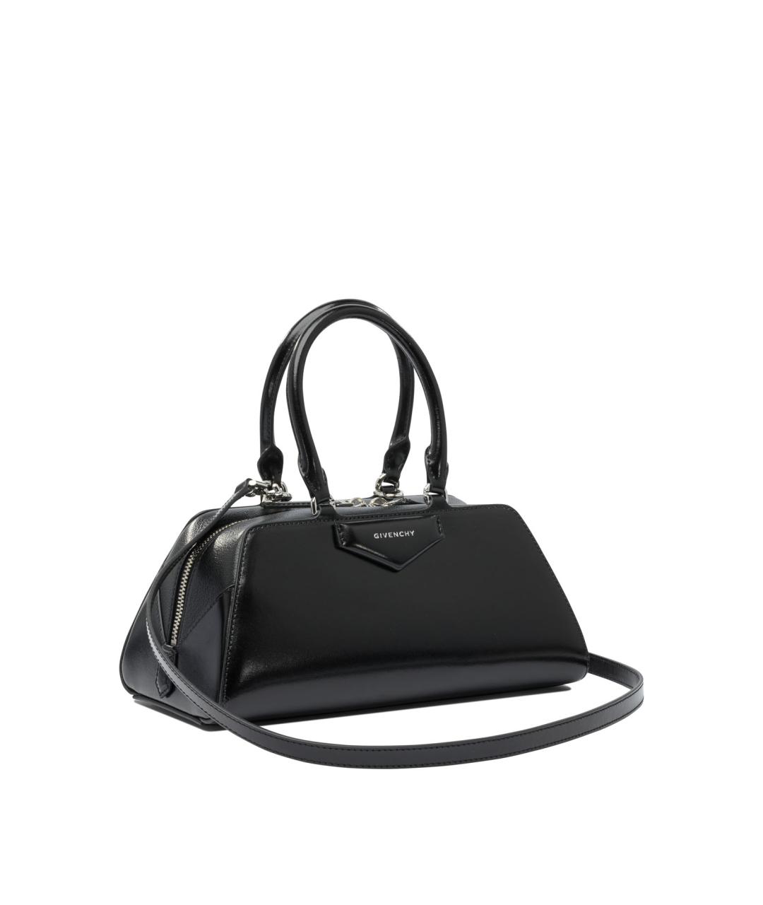 GIVENCHY Черная кожаная сумка тоут, фото 2