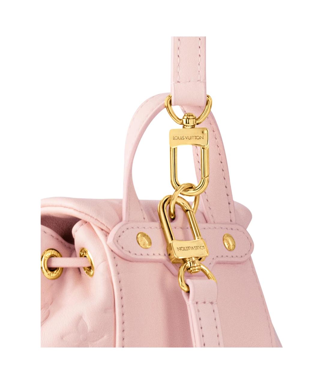 LOUIS VUITTON Розовый кожаный рюкзак, фото 5