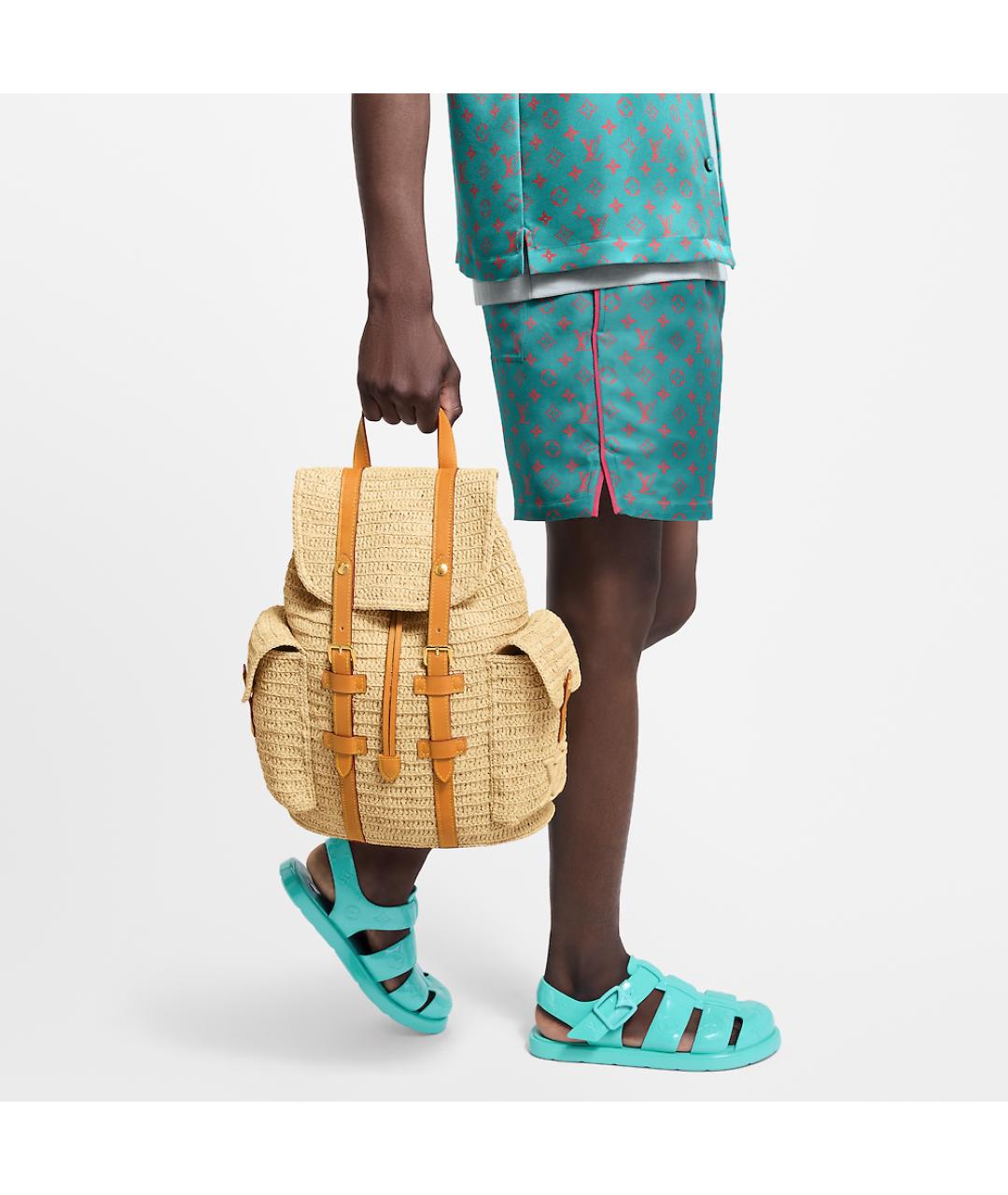 LOUIS VUITTON Бежевый рюкзак, фото 6