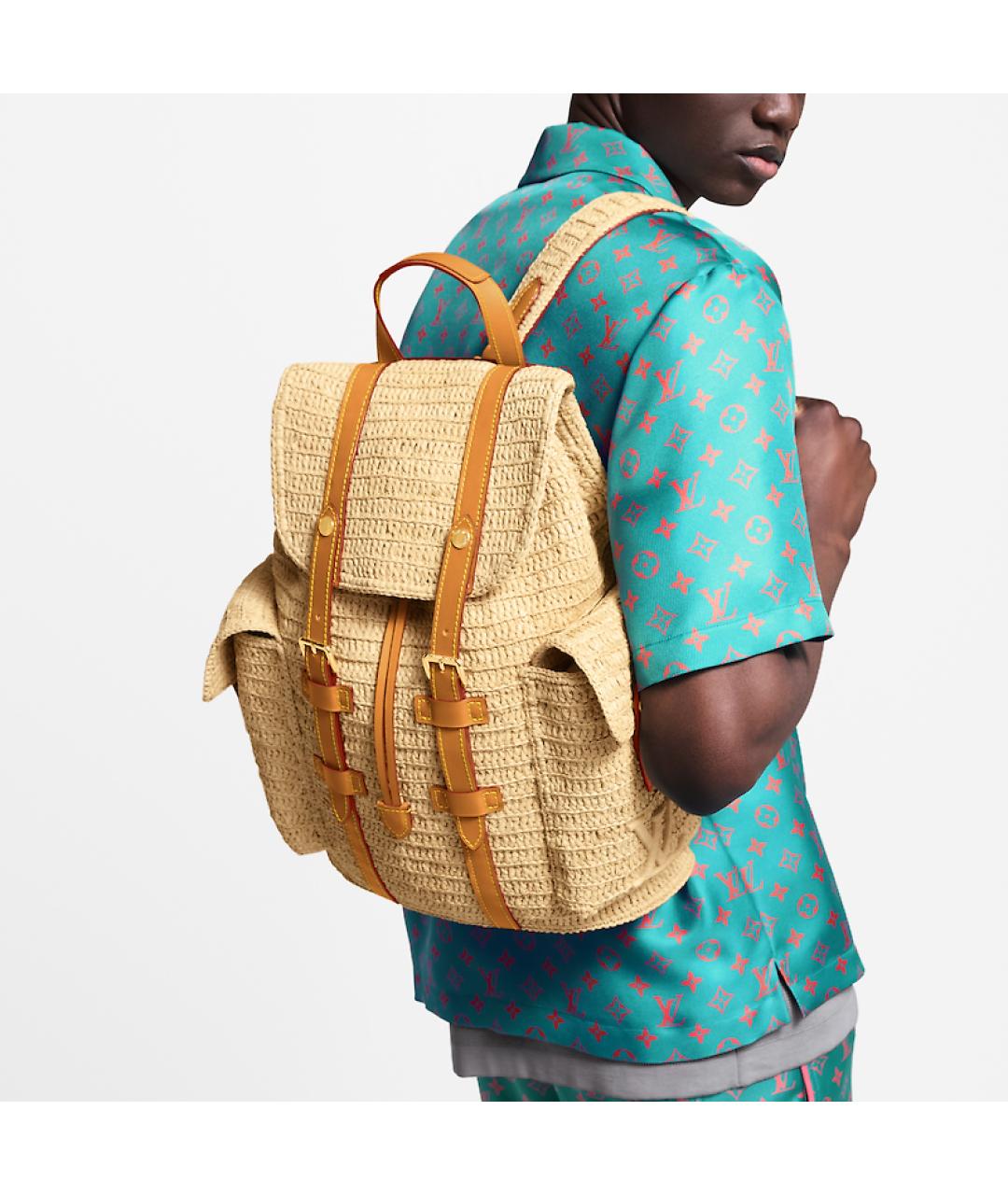 LOUIS VUITTON Бежевый рюкзак, фото 7