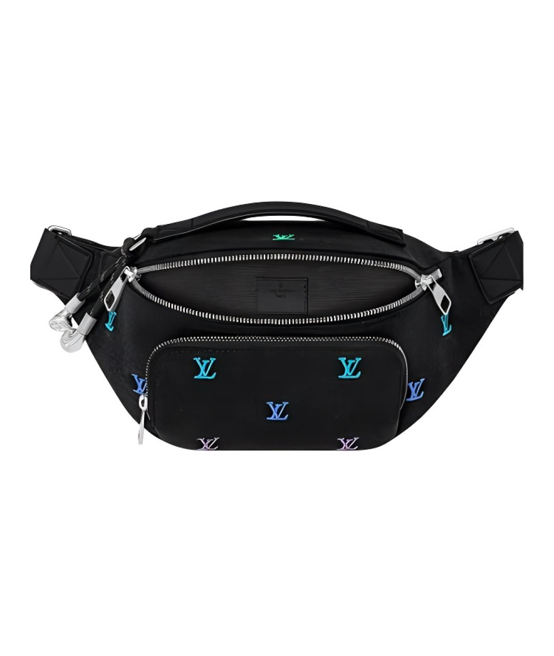 LOUIS VUITTON Черная поясная сумка, фото 4