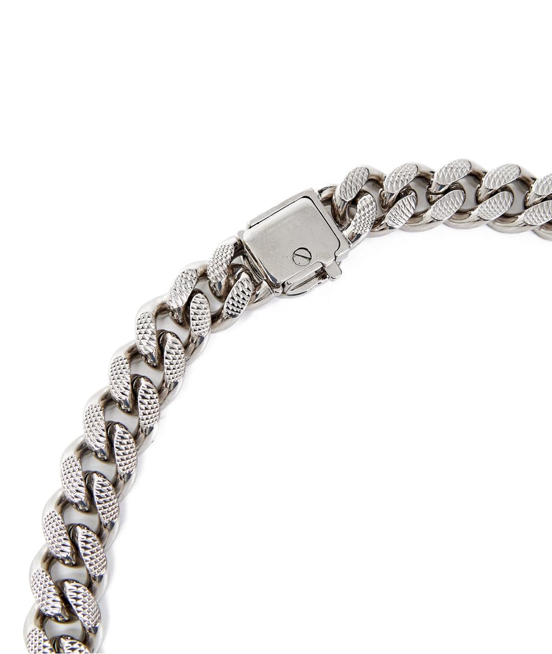 GUCCI Серебряное металлическое колье, фото 2
