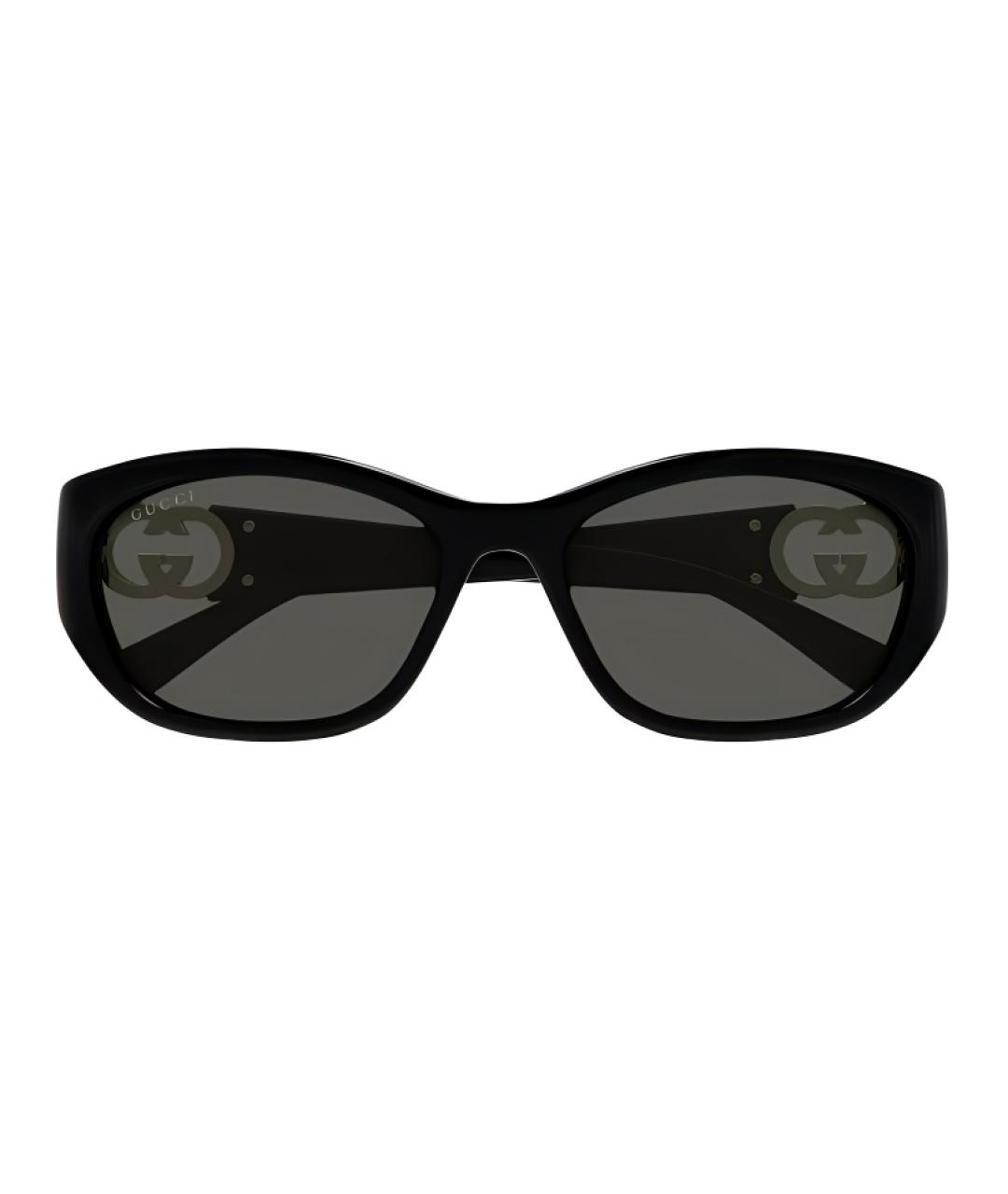 GUCCI Черные пластиковые солнцезащитные очки, фото 2