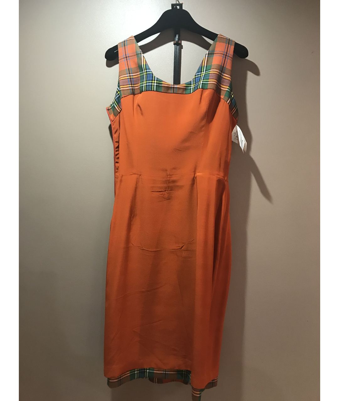 CHRISTIAN DIOR PRE-OWNED Коралловое шерстяное повседневное платье, фото 3