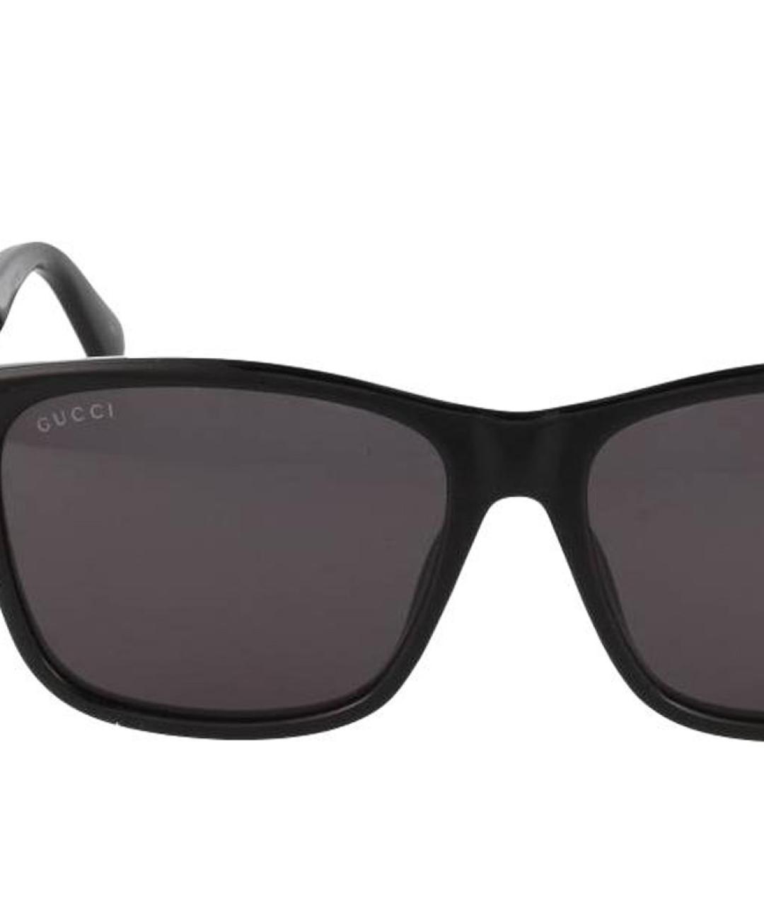 GUCCI Черные пластиковые солнцезащитные очки, фото 2