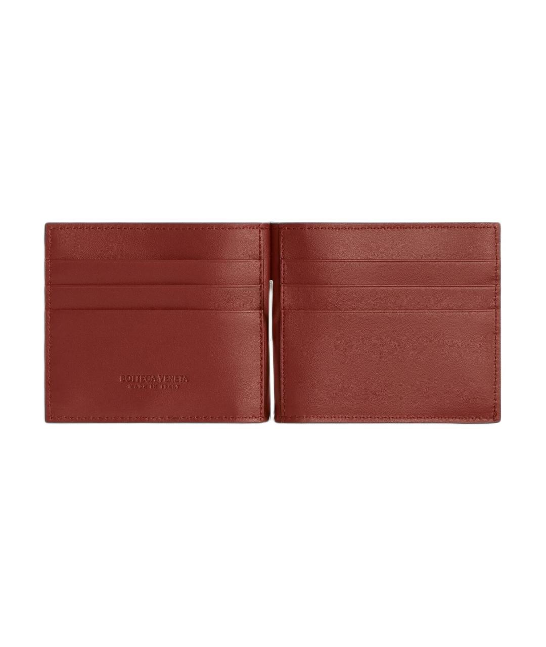 BOTTEGA VENETA Темно-синий кожаный кошелек, фото 2