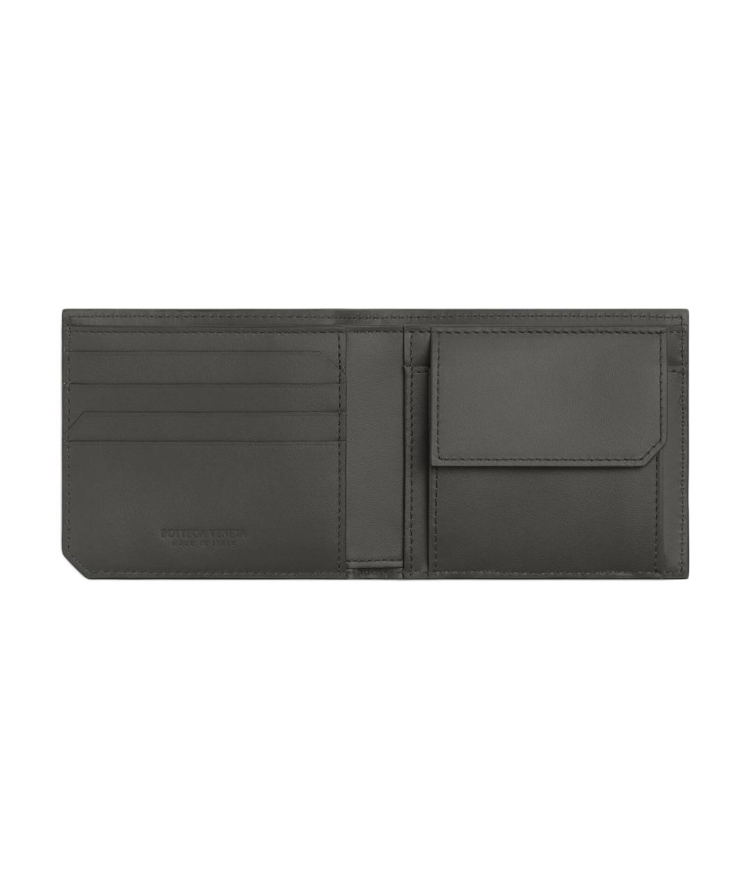 BOTTEGA VENETA Серый кошелек, фото 3