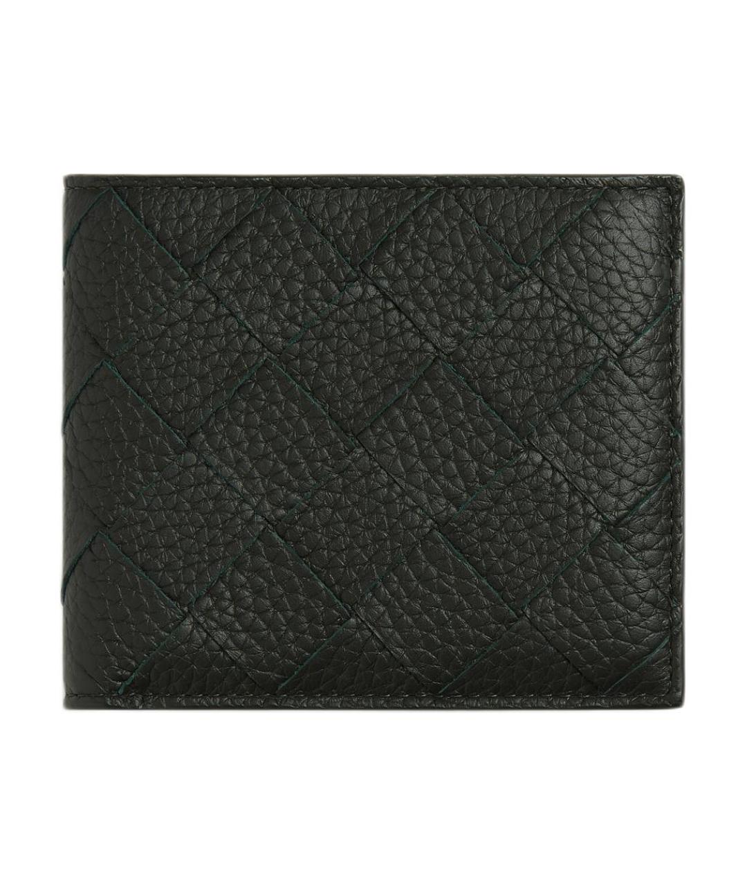 BOTTEGA VENETA Черный кожаный кошелек, фото 2