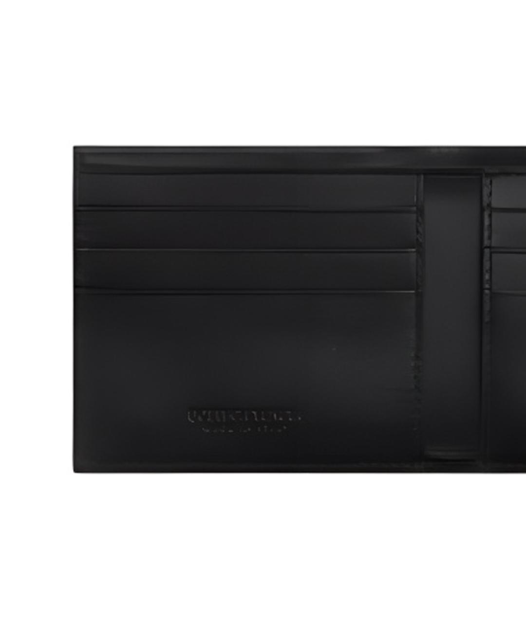 BOTTEGA VENETA Черный кожаный кошелек, фото 4