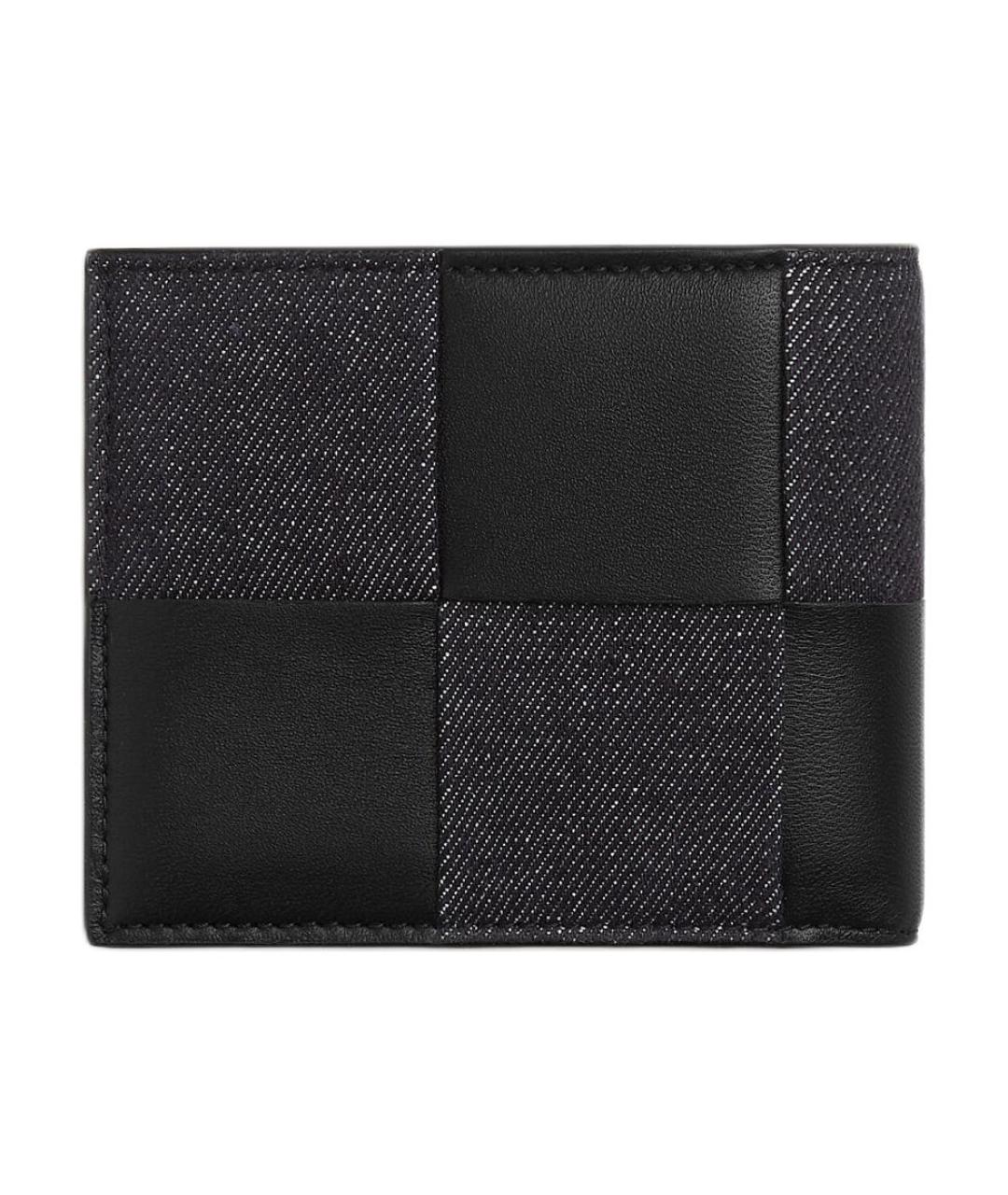 BOTTEGA VENETA Черный кожаный кошелек, фото 2