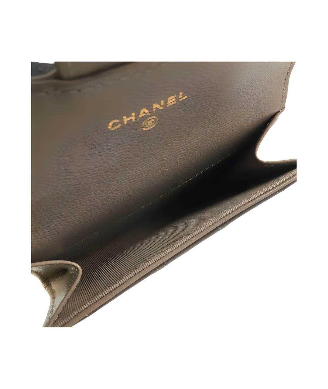CHANEL Хаки кожаный кардхолдер, фото 4