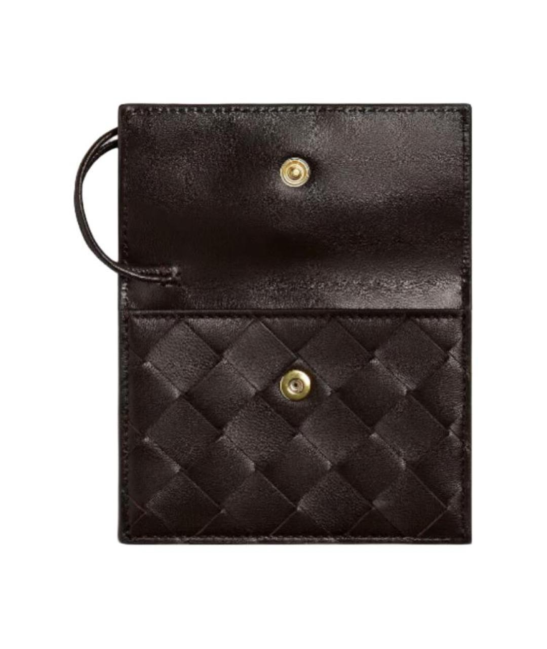 BOTTEGA VENETA Коричневый кожаный кардхолдер, фото 3