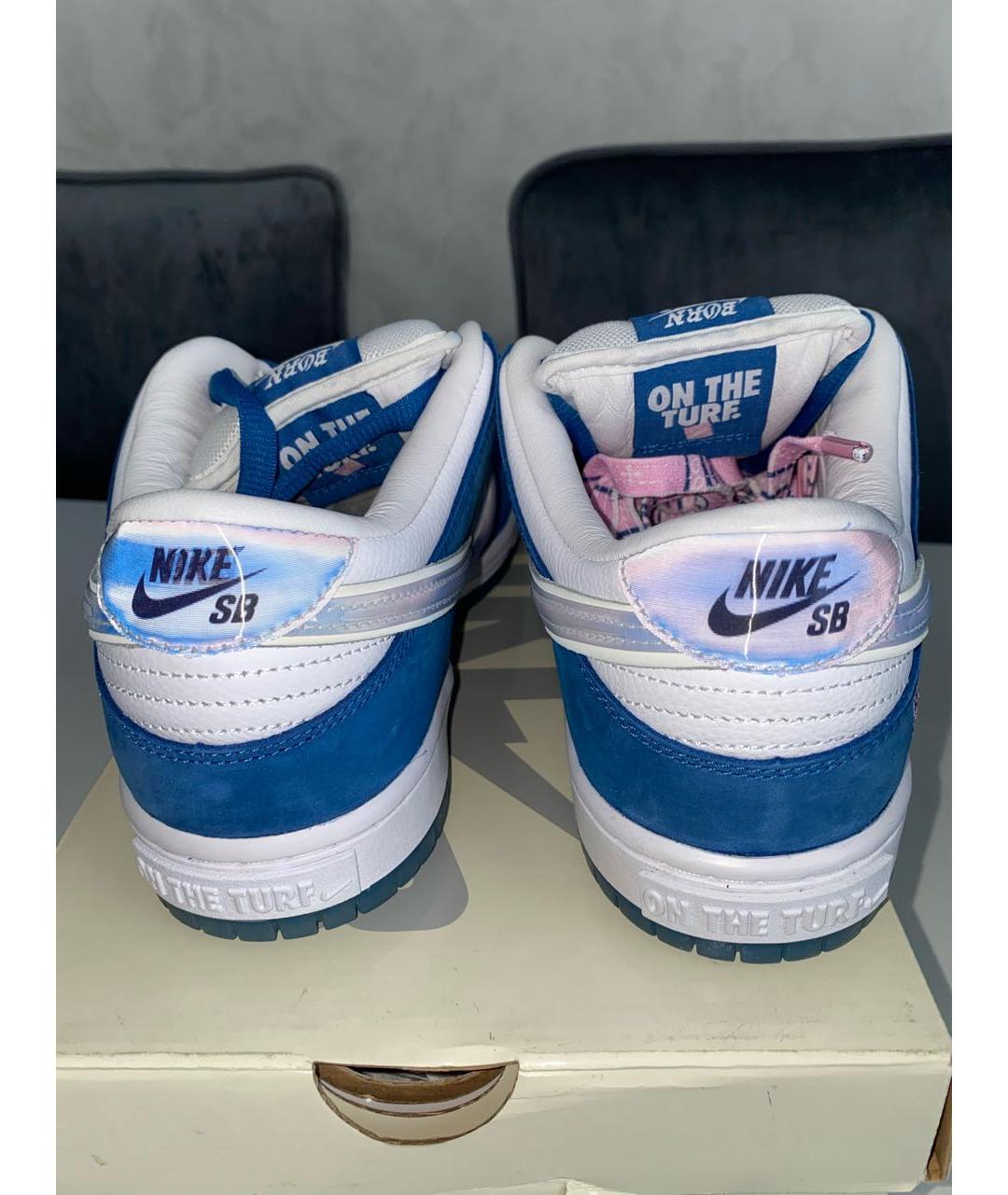 NIKE Синие низкие кроссовки / кеды, фото 4