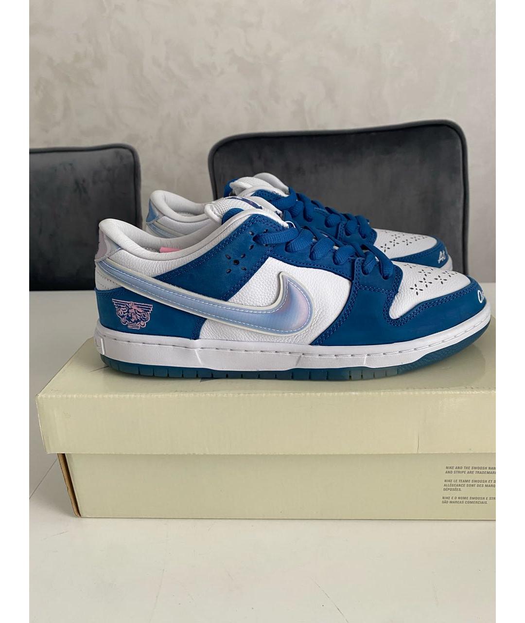 NIKE Синие низкие кроссовки / кеды, фото 6