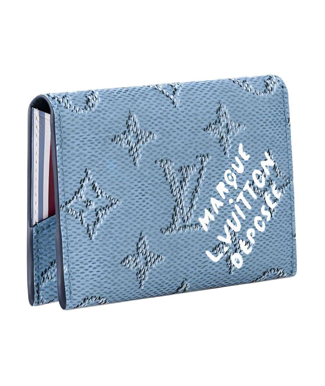 LOUIS VUITTON Синий кардхолдер, фото 2
