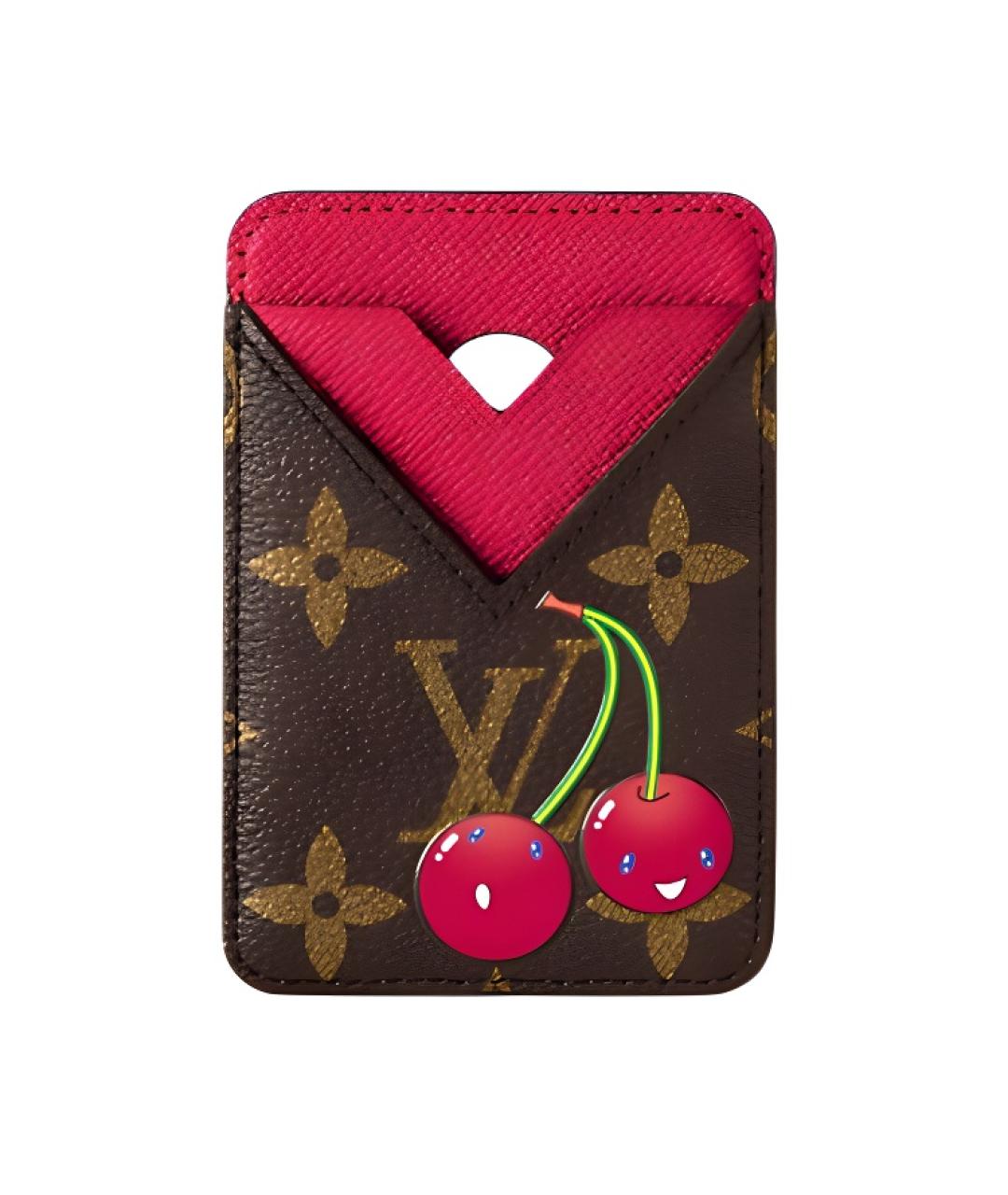 LOUIS VUITTON Коричневый кардхолдер, фото 1