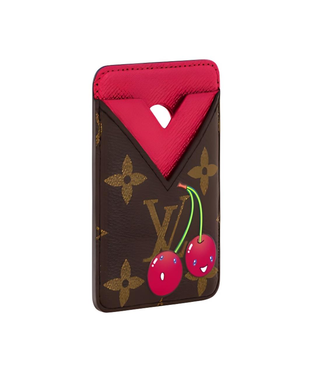 LOUIS VUITTON Коричневый кардхолдер, фото 2