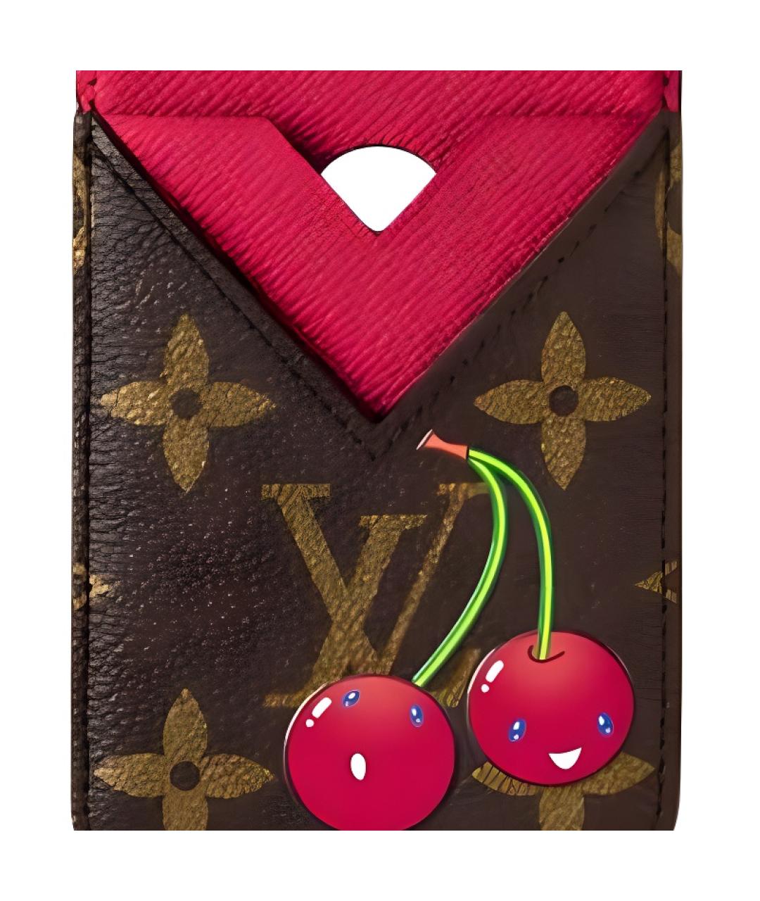 LOUIS VUITTON Коричневый кардхолдер, фото 5