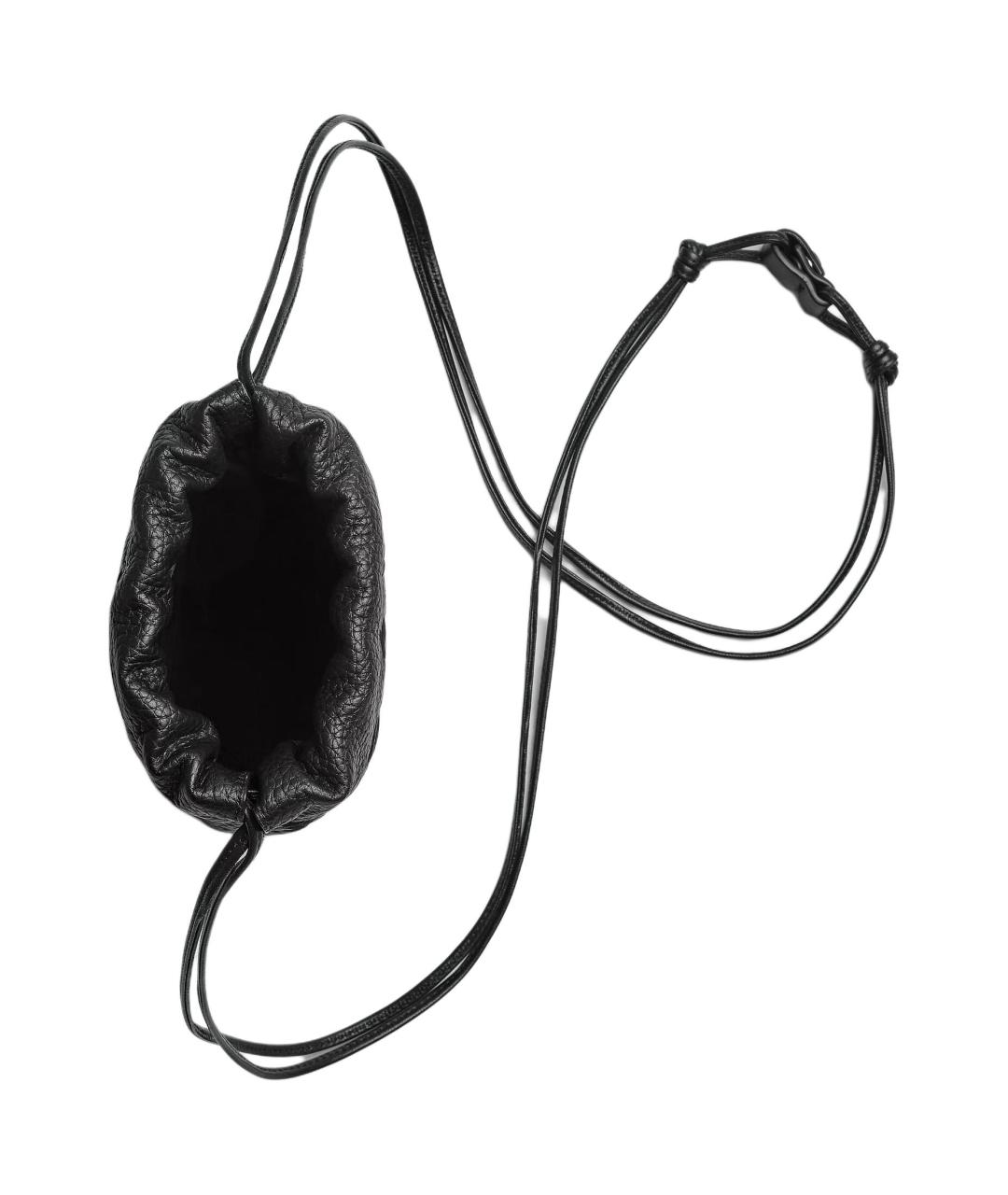 BOTTEGA VENETA Черная сумка на плечо, фото 4