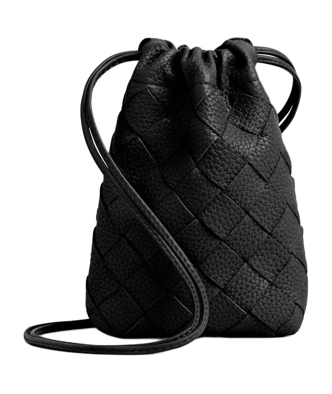 BOTTEGA VENETA Черная сумка на плечо, фото 2