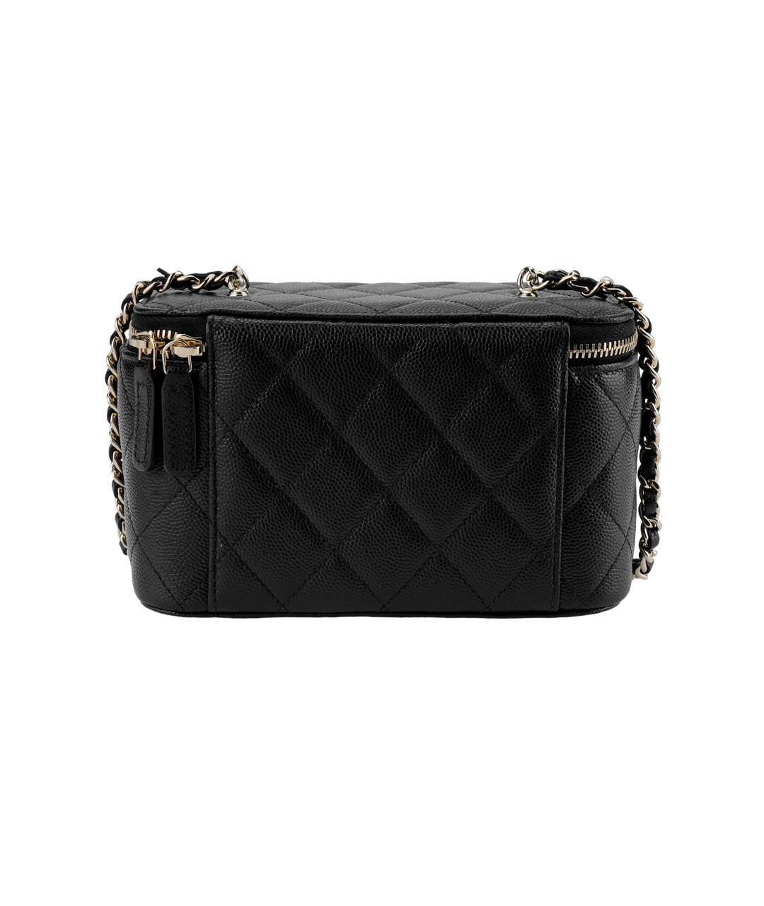 CHANEL Черная кожаная сумка через плечо, фото 3