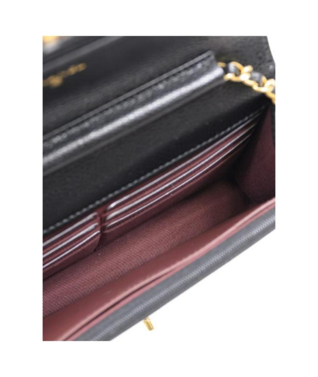 CHANEL Черная кожаная сумка через плечо, фото 5