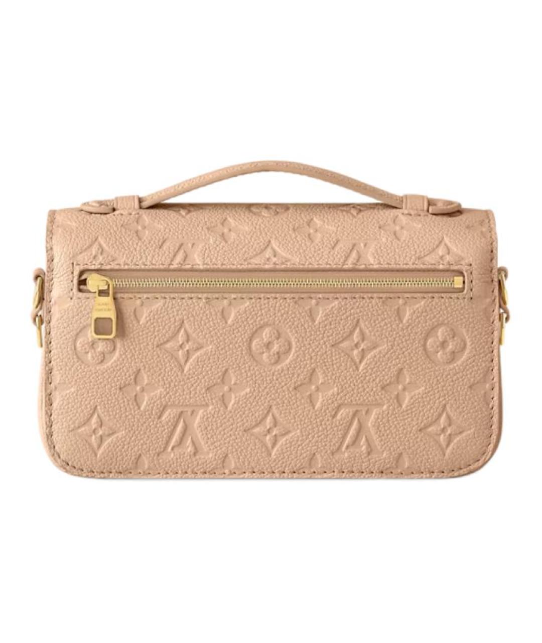 LOUIS VUITTON Бежевая кожаная сумка через плечо, фото 3