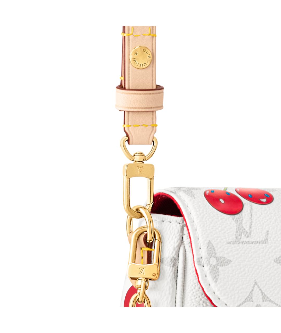 LOUIS VUITTON Белая сумка через плечо, фото 5