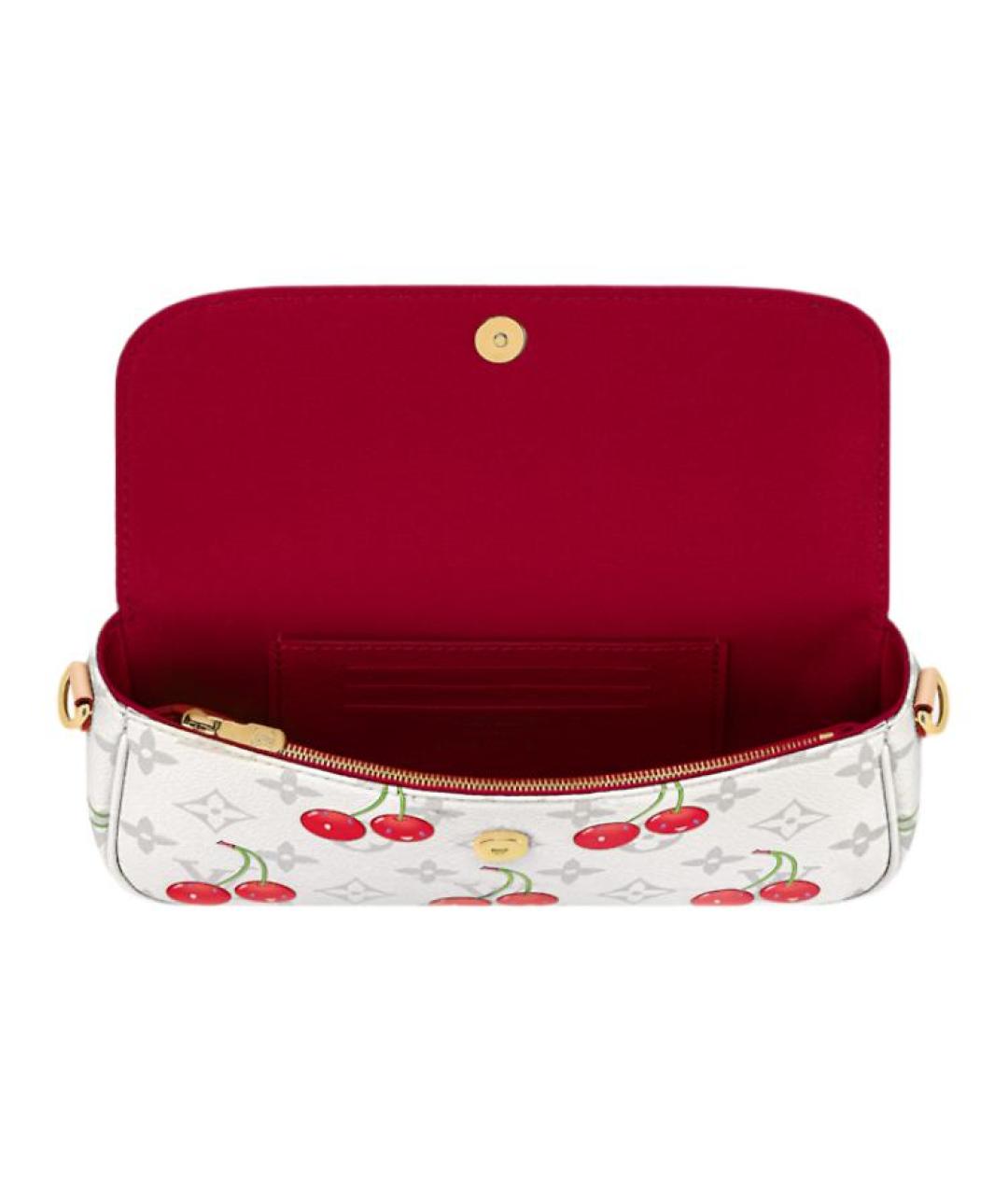 LOUIS VUITTON Белая сумка через плечо, фото 4