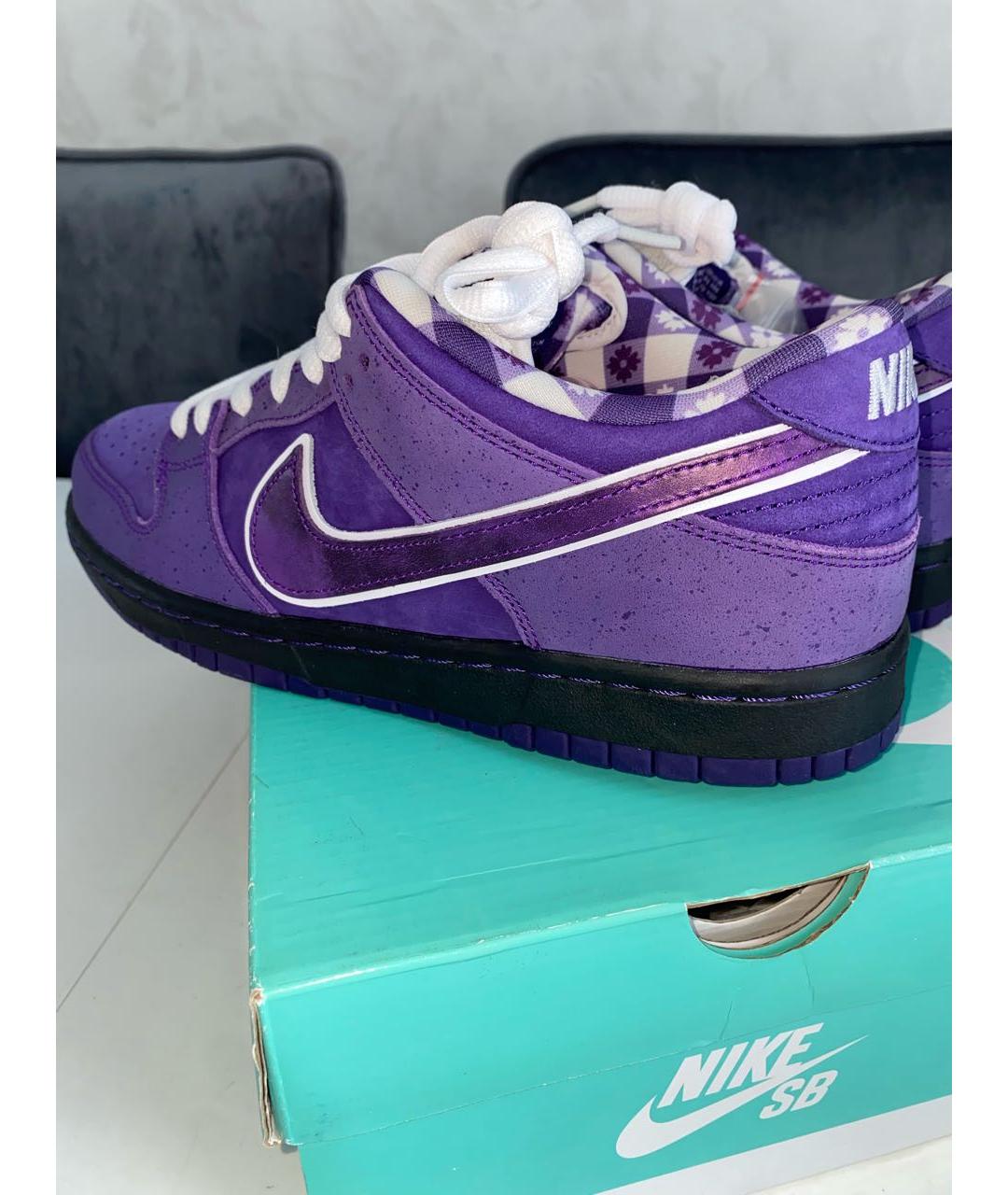 NIKE Фиолетовые низкие кроссовки / кеды, фото 4