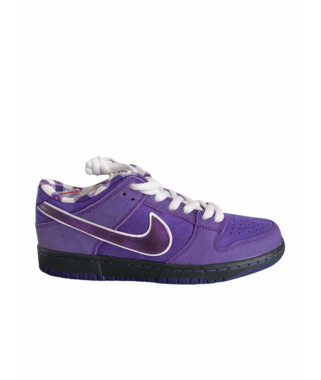 NIKE Фиолетовые низкие кроссовки / кеды, фото 1