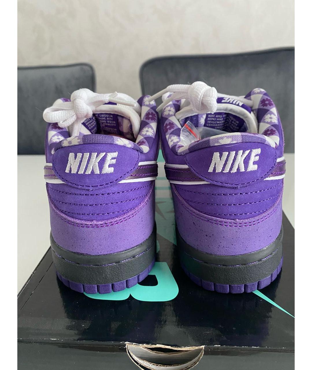 NIKE Фиолетовые низкие кроссовки / кеды, фото 5