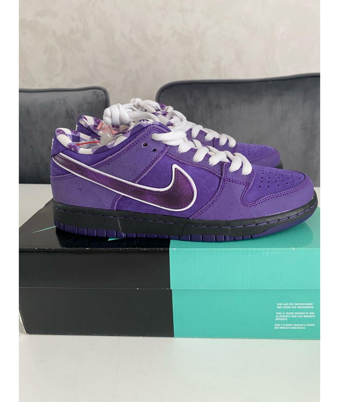 NIKE Фиолетовые низкие кроссовки / кеды, фото 6