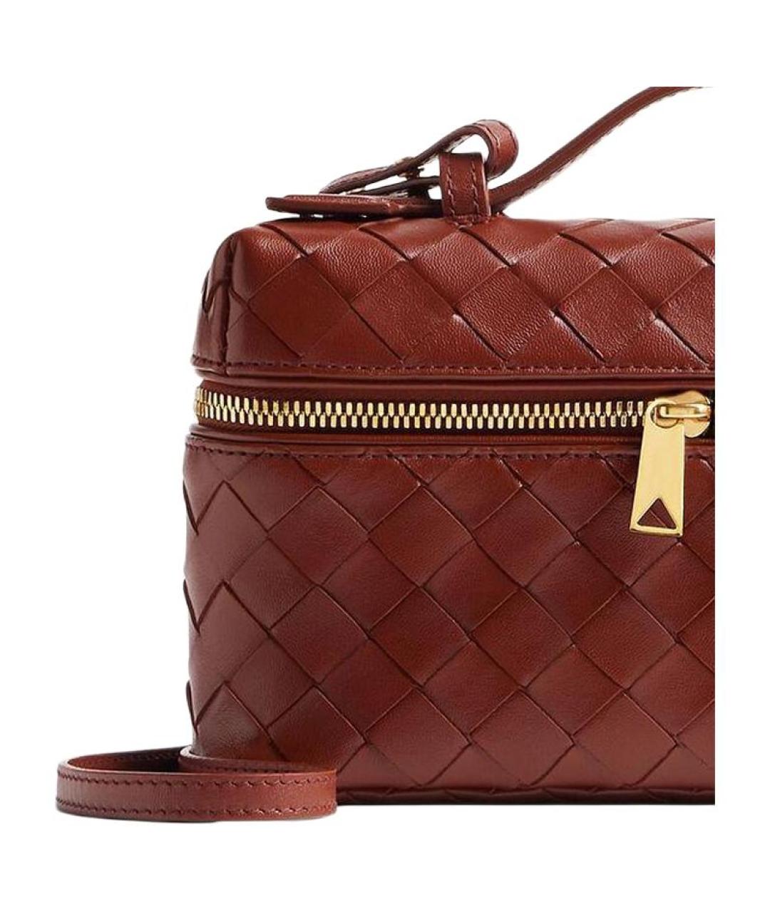 BOTTEGA VENETA Красная кожаная косметичка, фото 5