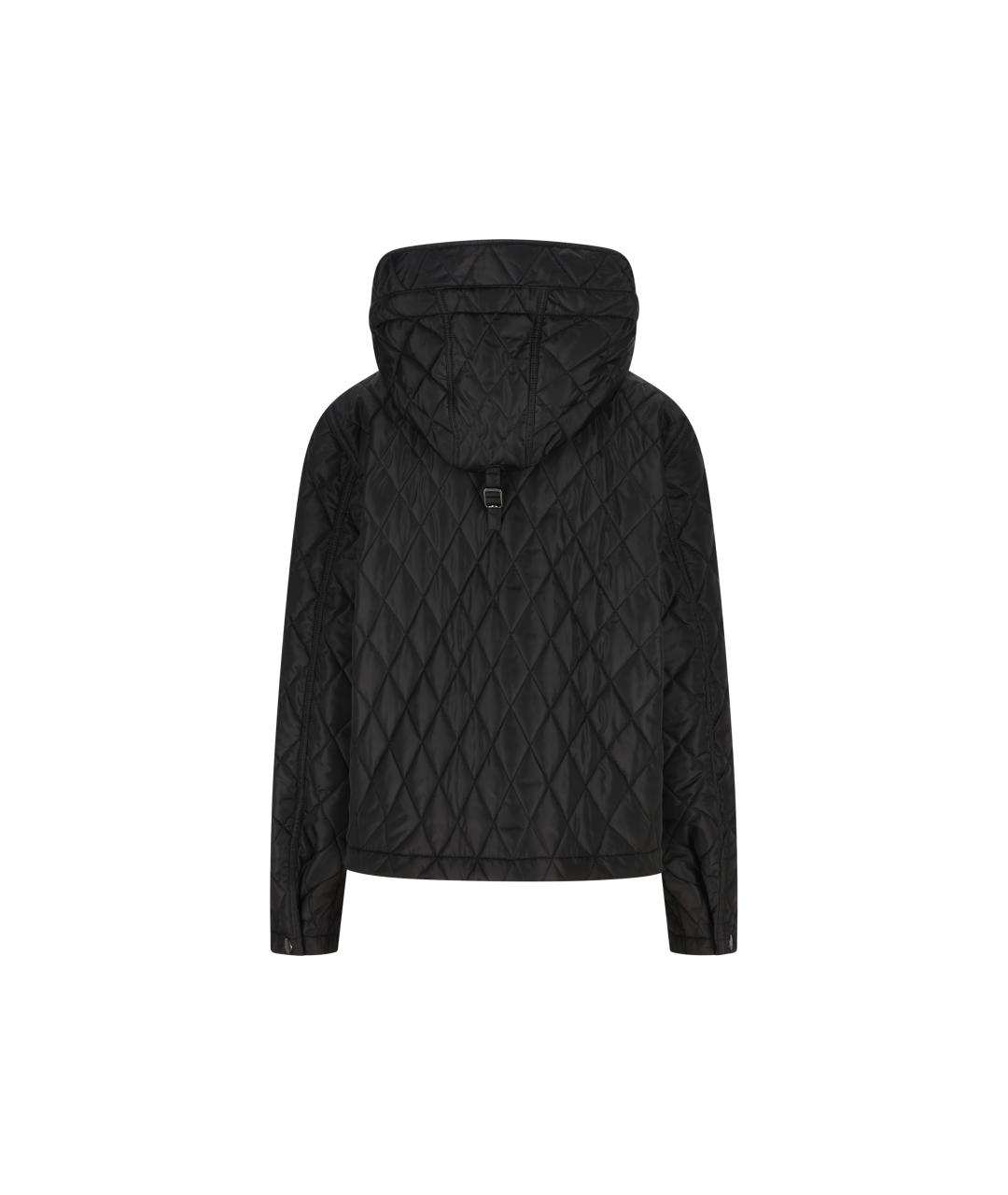 BURBERRY Черная полиамидовая куртка, фото 4