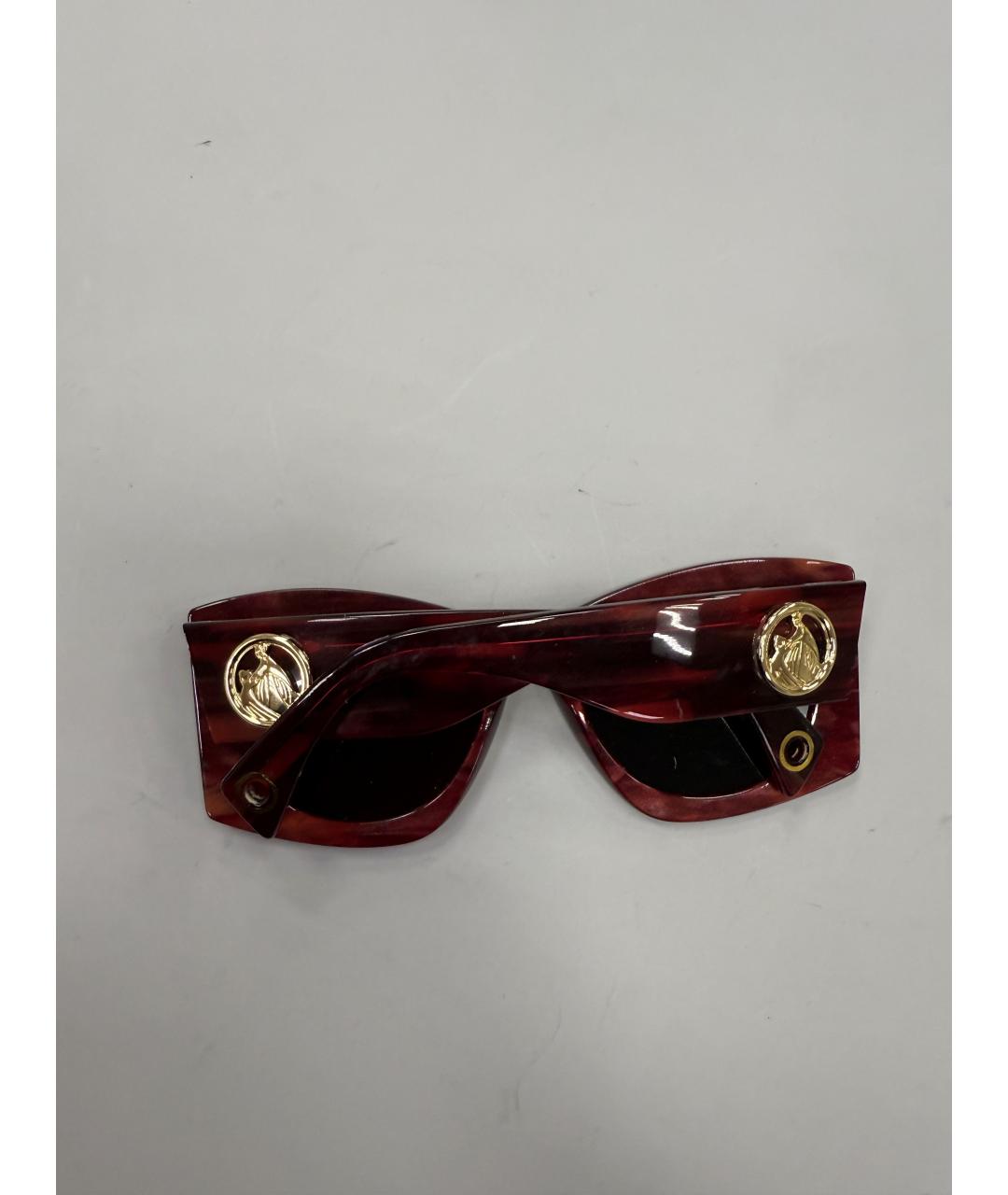 LANVIN Бордовые пластиковые солнцезащитные очки, фото 2