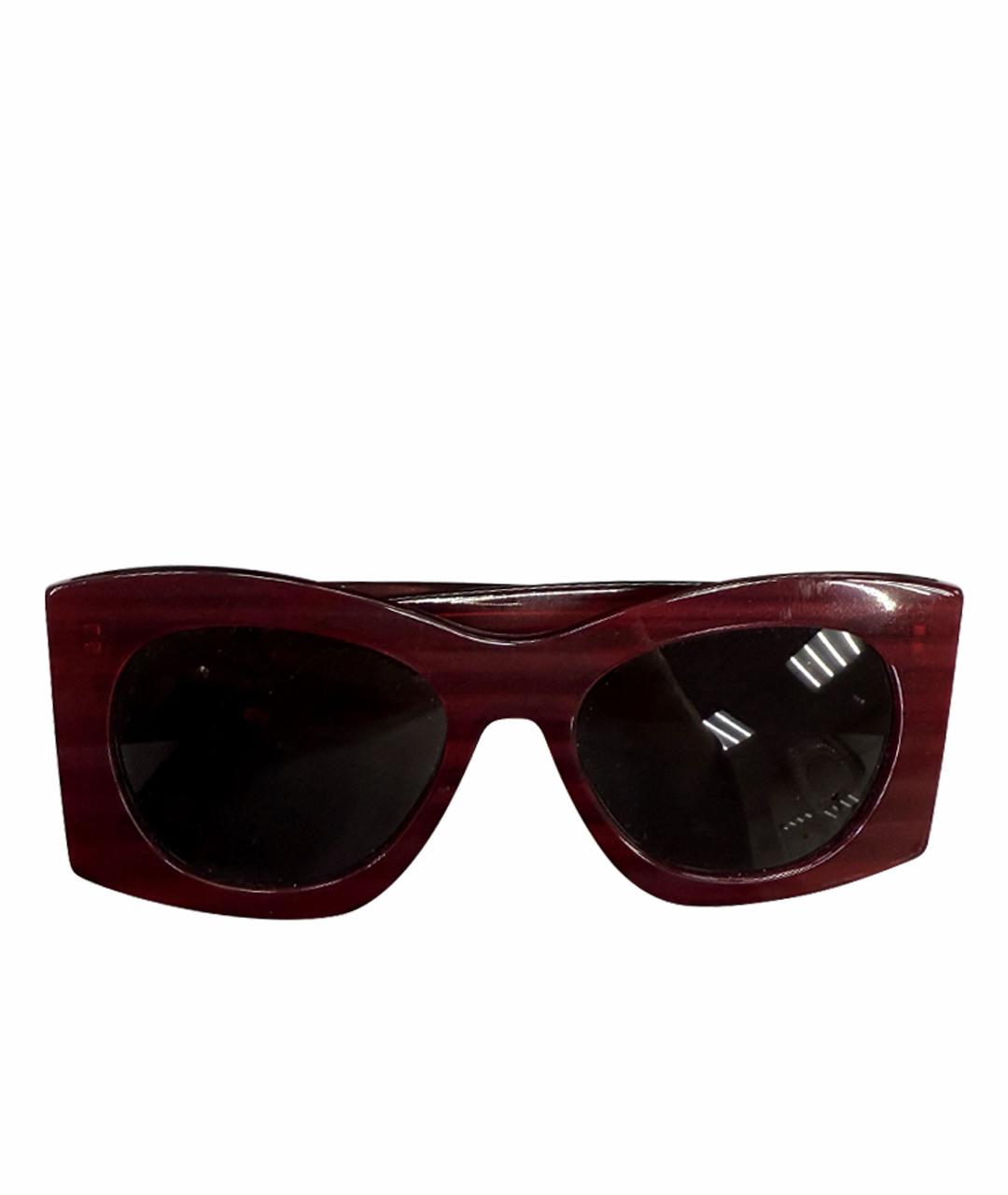LANVIN Бордовые пластиковые солнцезащитные очки, фото 1