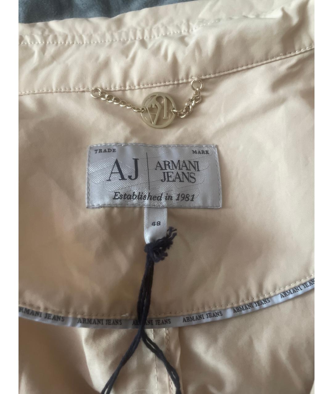 ARMANI JEANS Бежевый тренч/плащ, фото 3