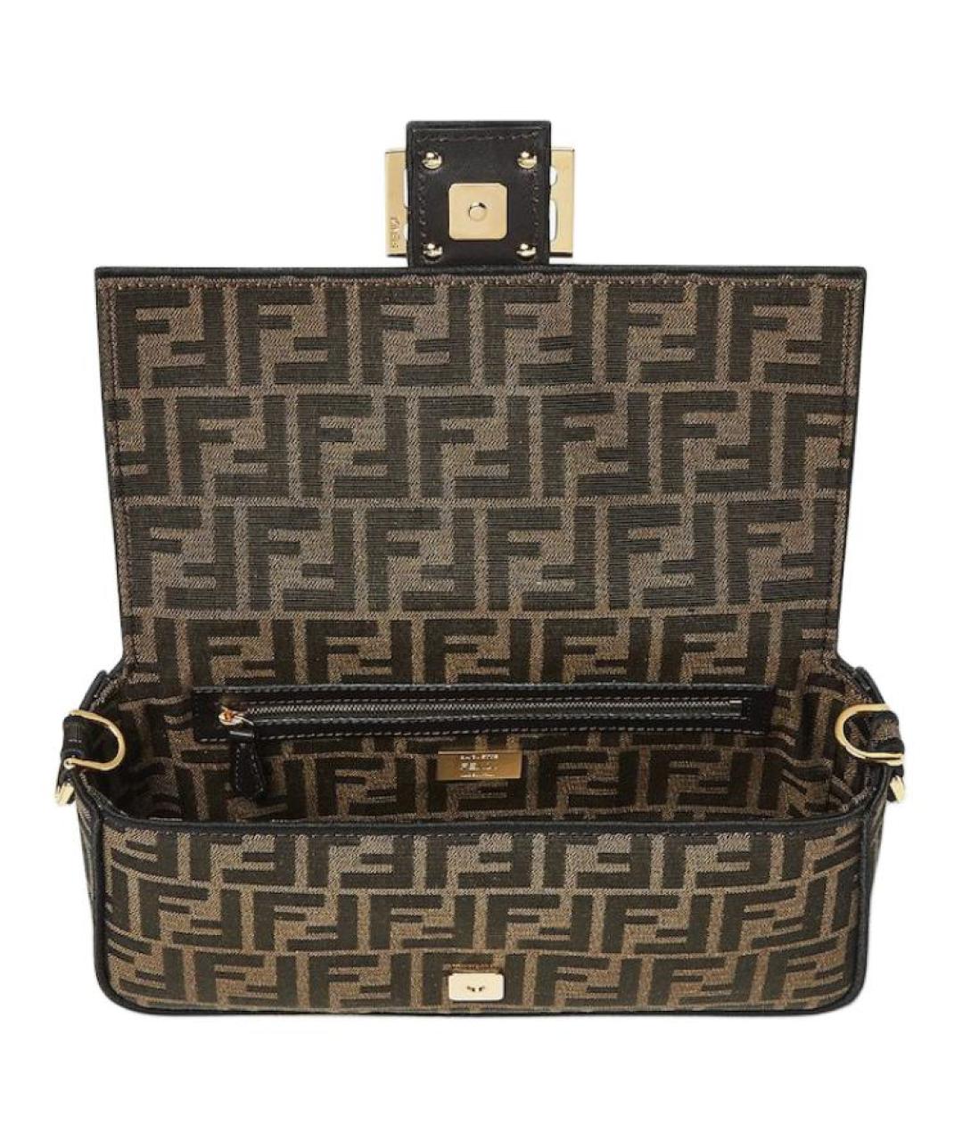 FENDI Коричневая сумка через плечо, фото 4