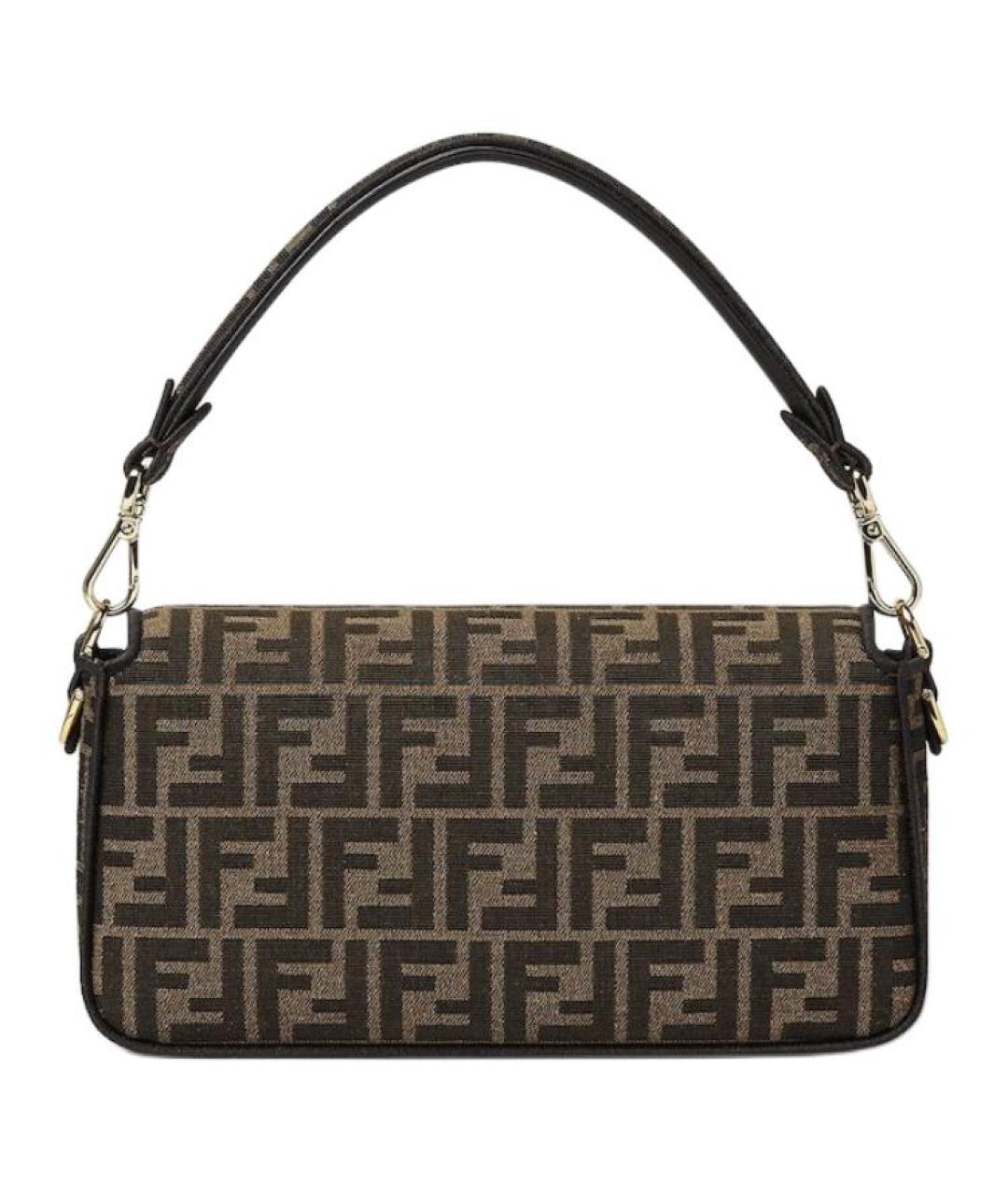 FENDI Коричневая сумка через плечо, фото 3