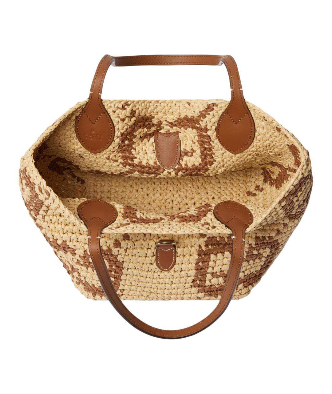 GUCCI Бежевая сумка тоут, фото 4