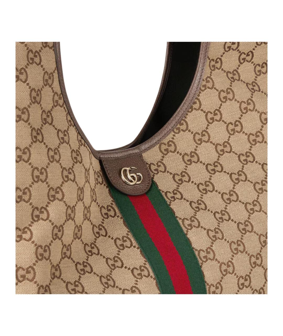 GUCCI Бежевая сумка с короткими ручками, фото 7