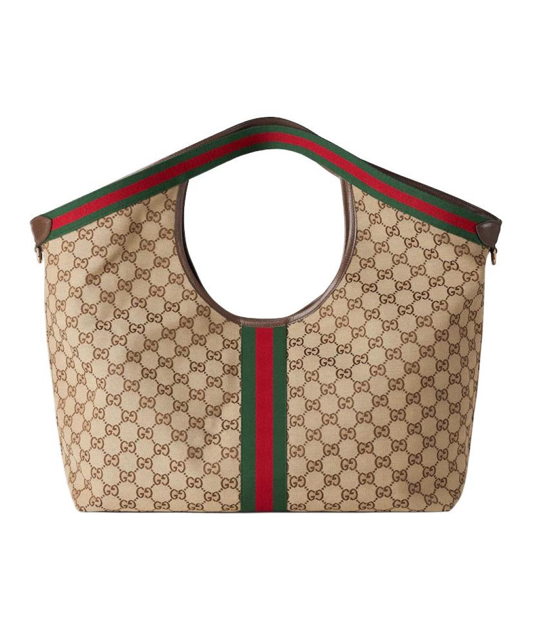 GUCCI Бежевая сумка с короткими ручками, фото 4