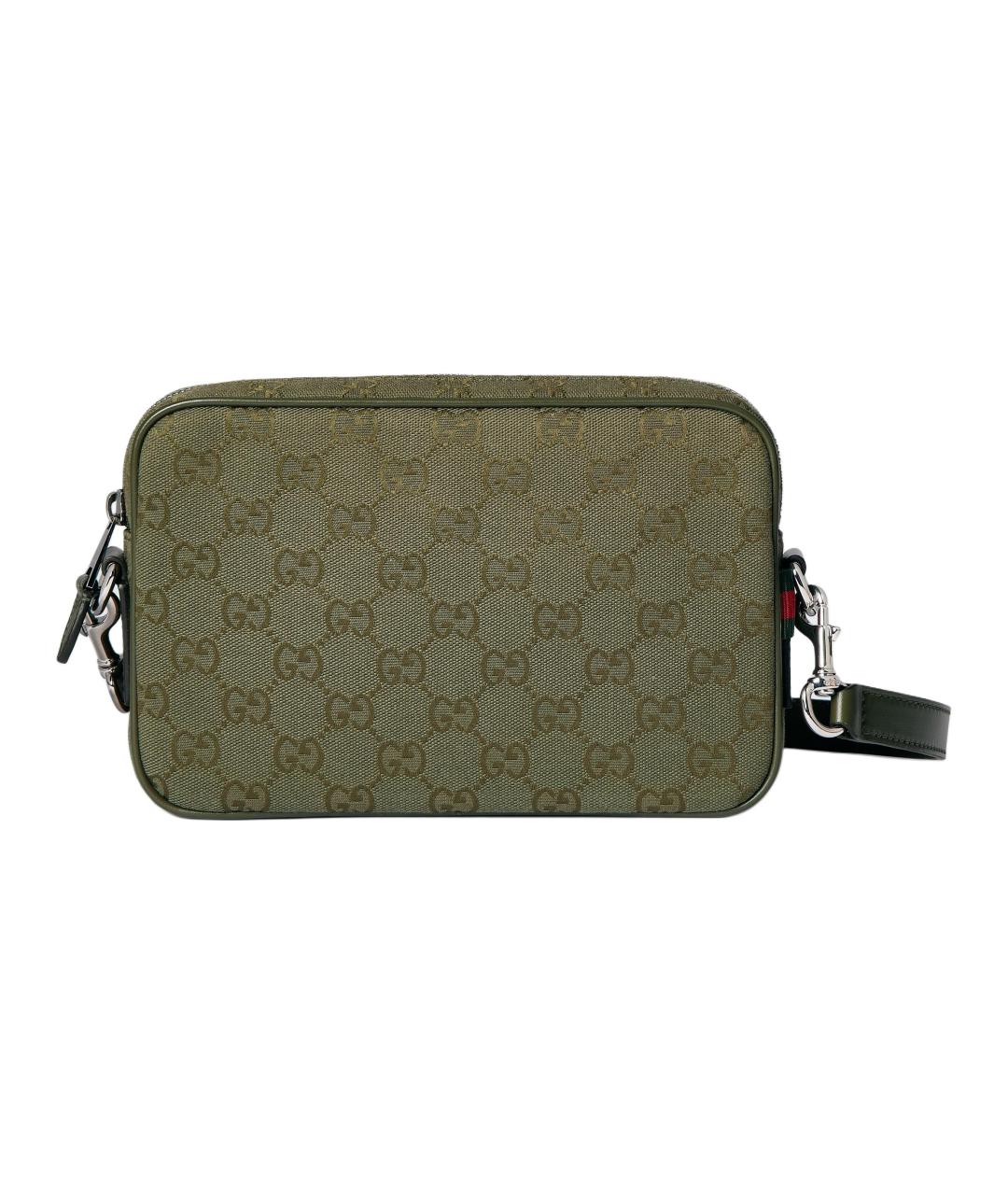 GUCCI Хаки барсетка, фото 5
