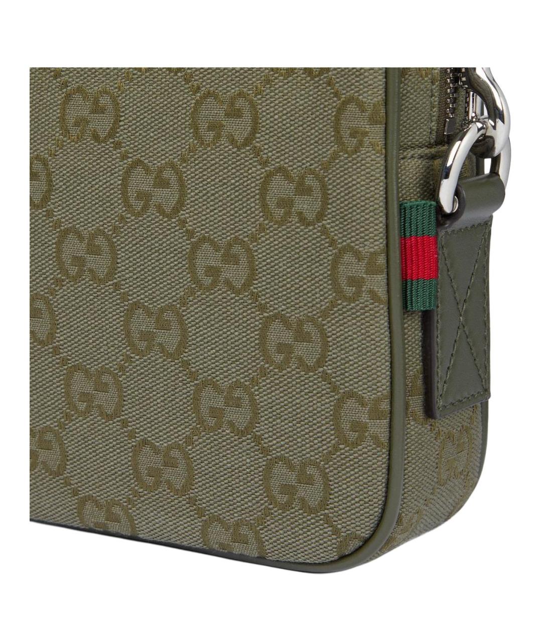 GUCCI Хаки барсетка, фото 7